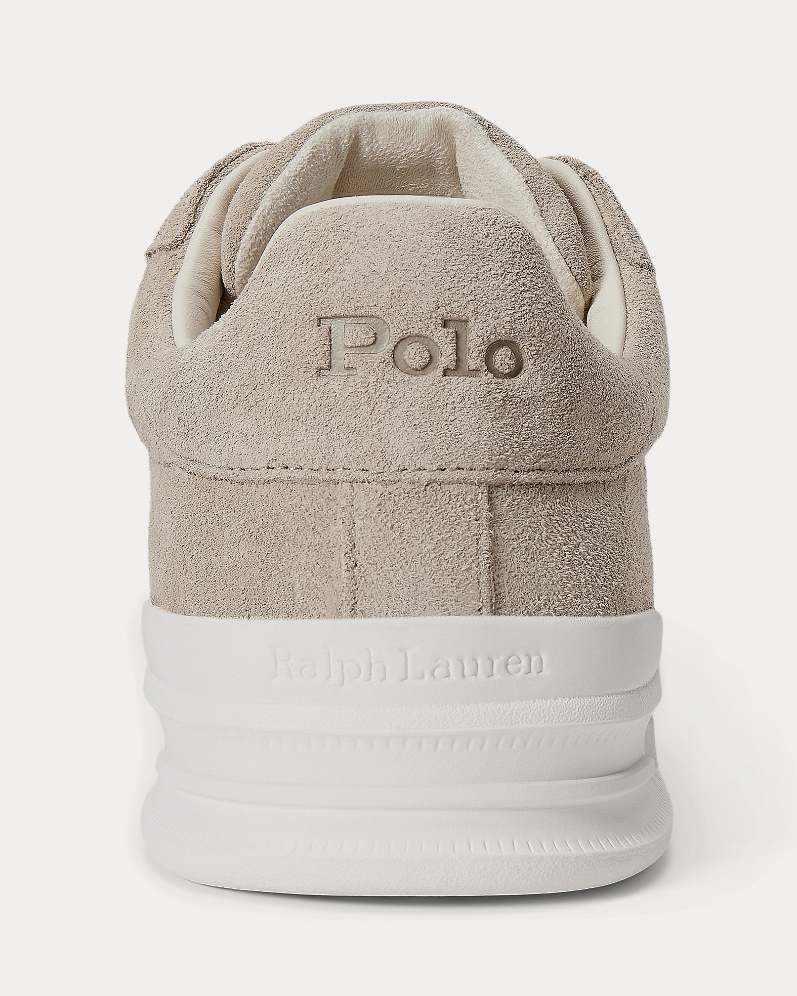Ralph Lauren Heritage Court Ii Suede Sneaker Milkshake