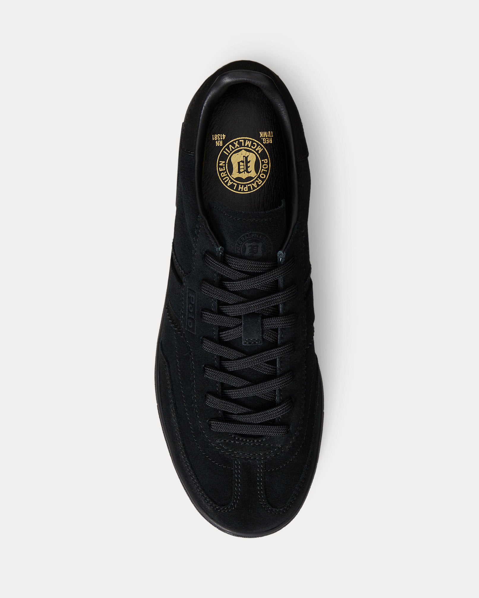 Ralph Lauren Bedford Suede Sneaker Black