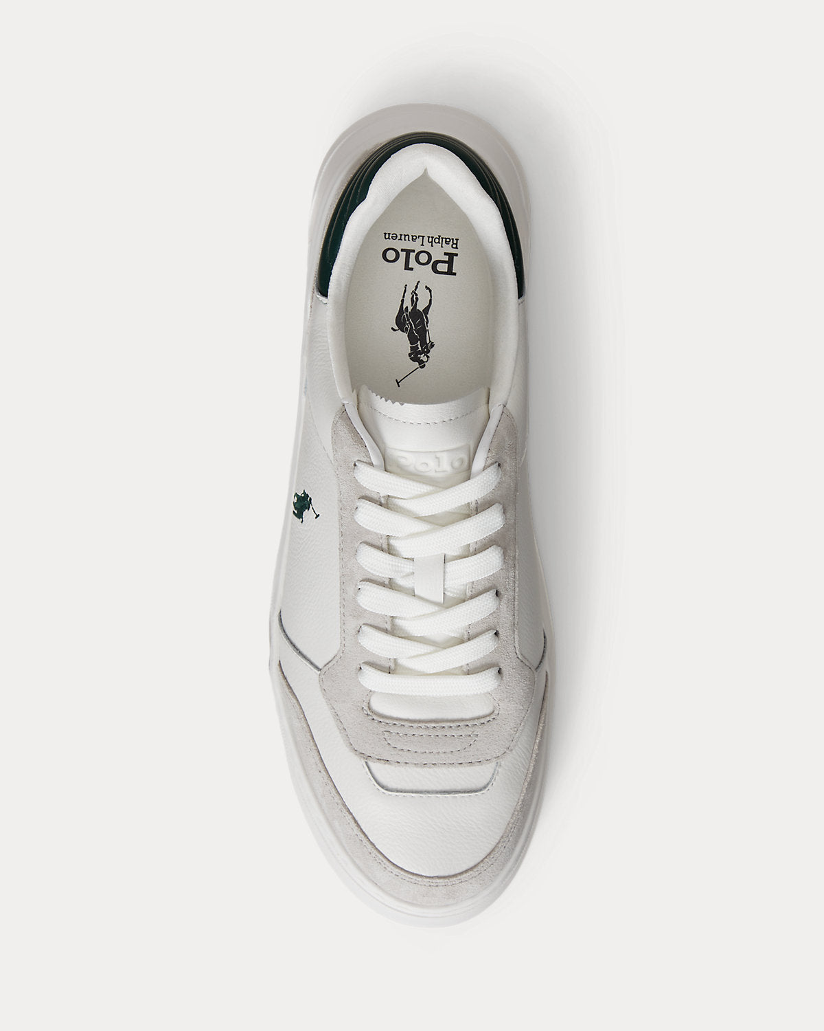 Ralph Lauren Rlite Sport Leathersuede Sneaker Deckwash White