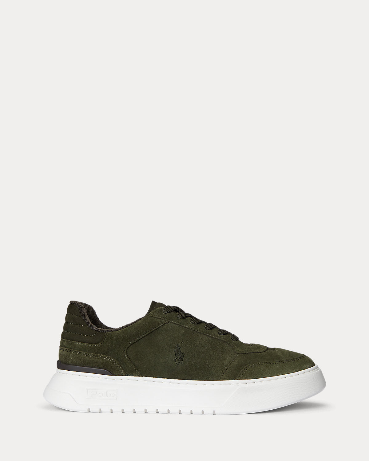 Ralph Lauren Rlite Sport Suede Sneaker Estate Olive