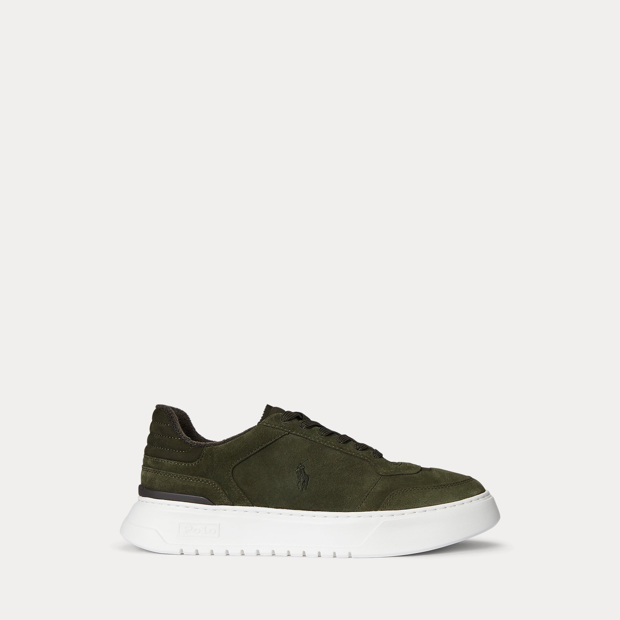 Ralph Lauren Rlite Sport Suede Sneaker Estate Olive