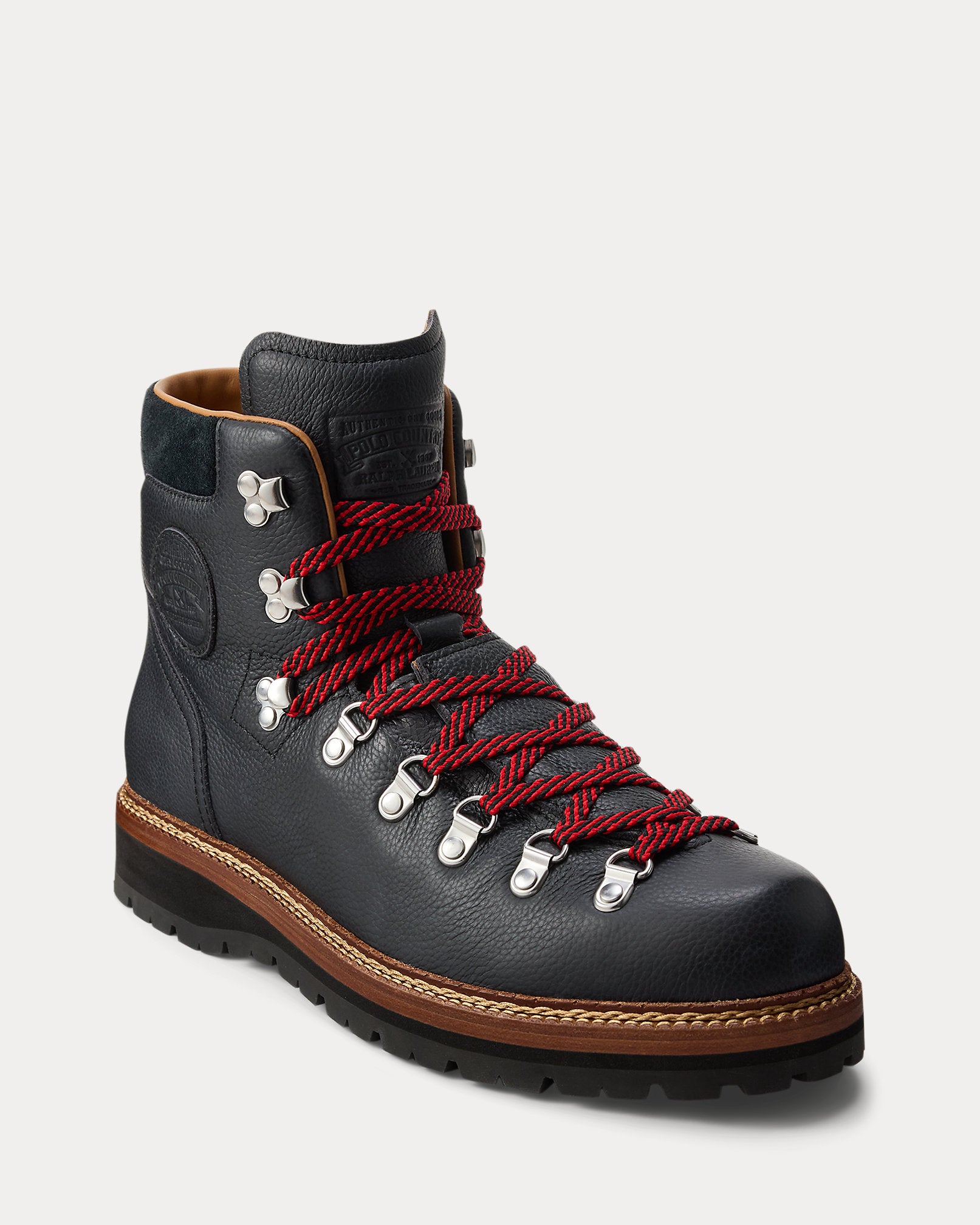 Ralph Lauren Alpine Leather Trail Boot Black