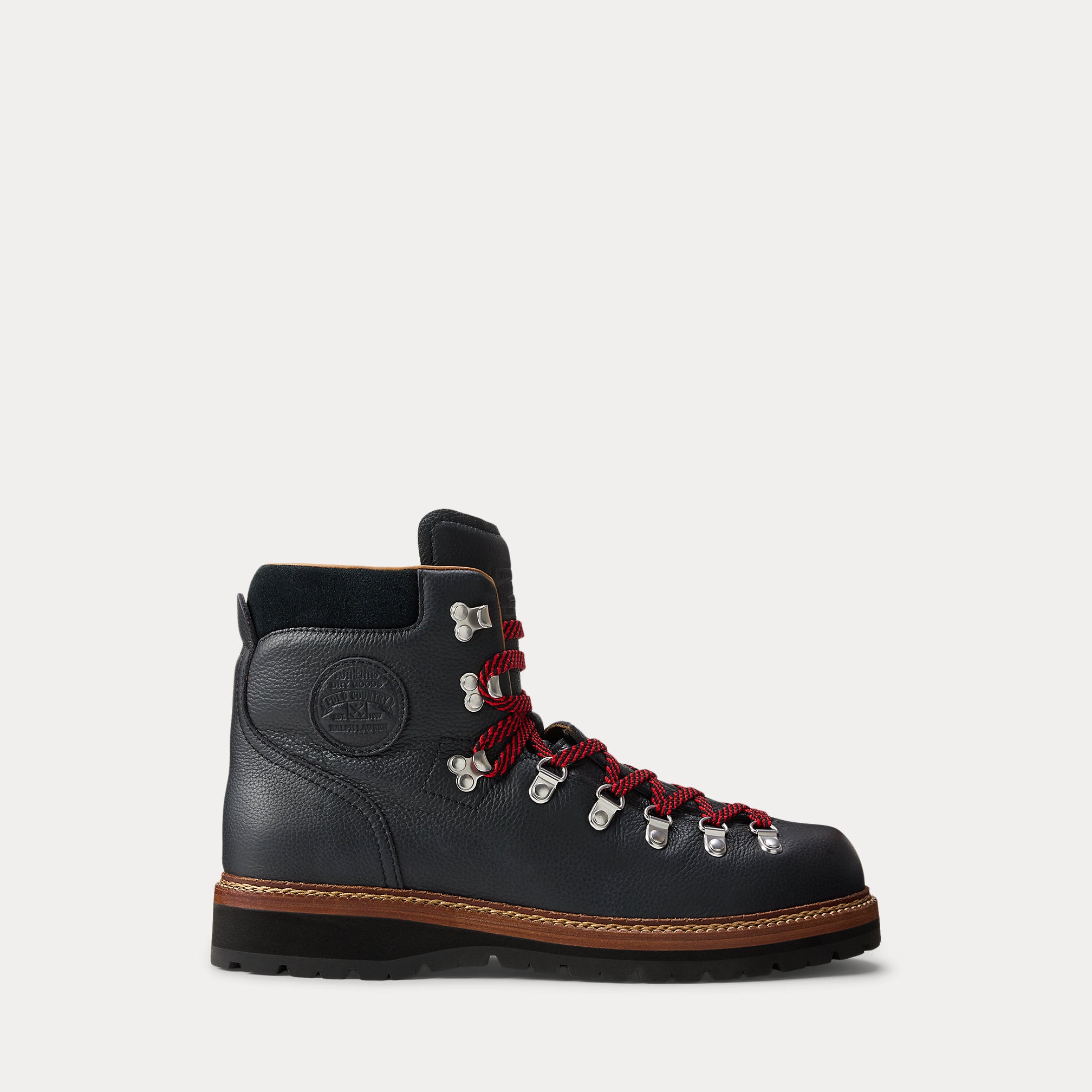 Ralph Lauren Alpine Leather Trail Boot Black