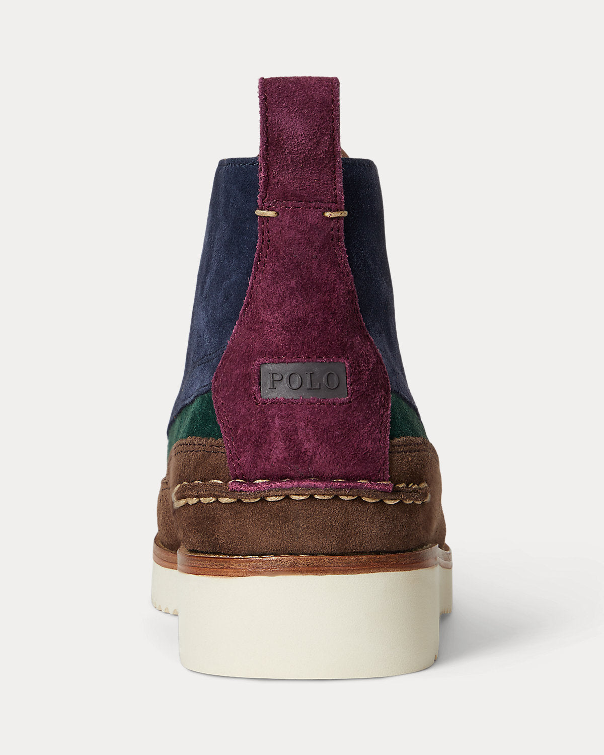 Ralph Lauren Ranger Suede Wool Tweed Workboot Tweed Colorblock