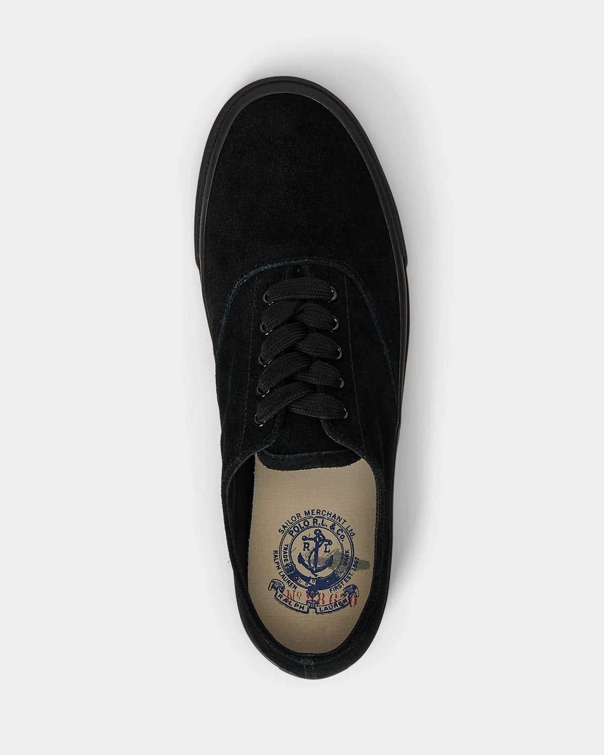 Ralph Lauren Keaton Suede Sneaker Black