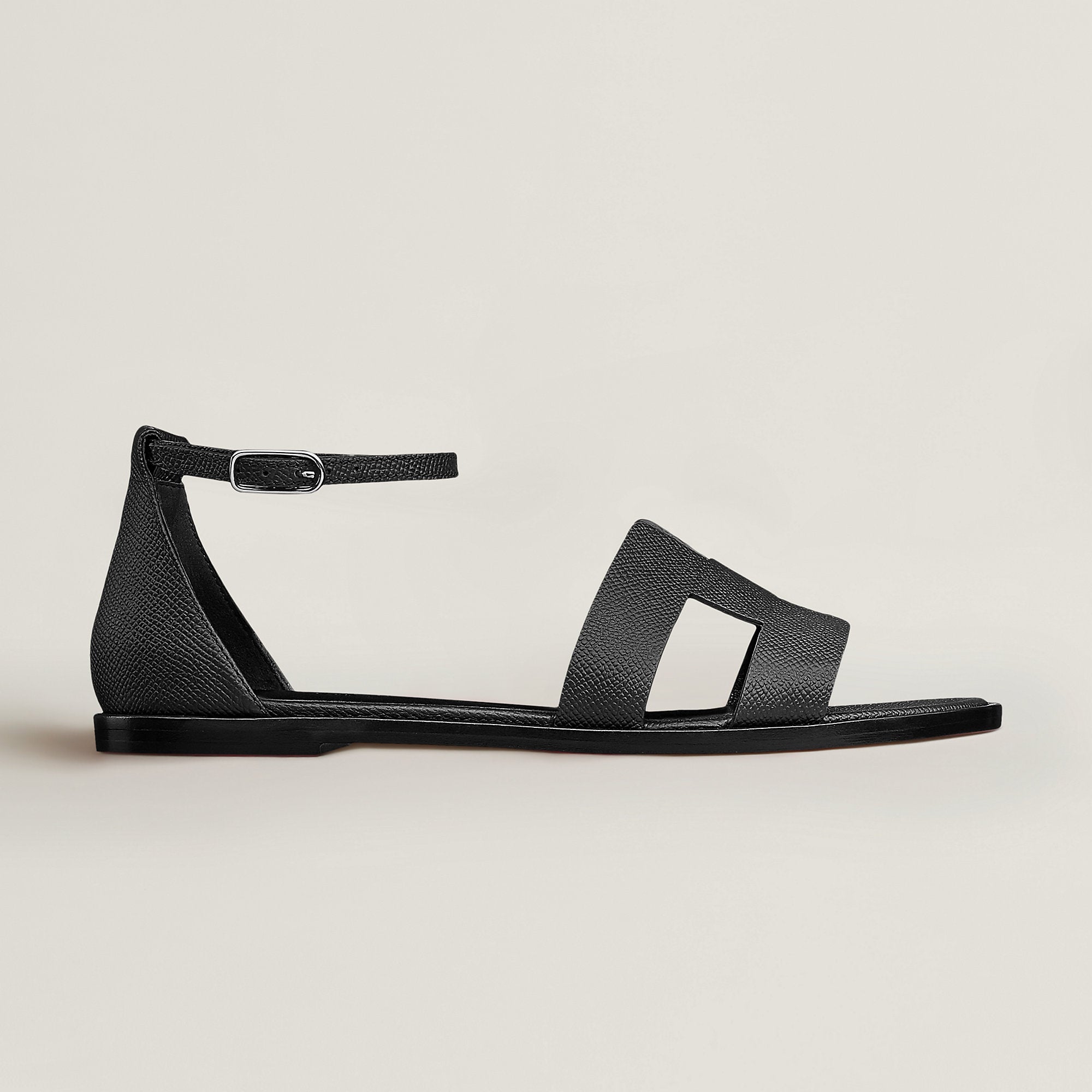Hermes Santorini Sandal Noir