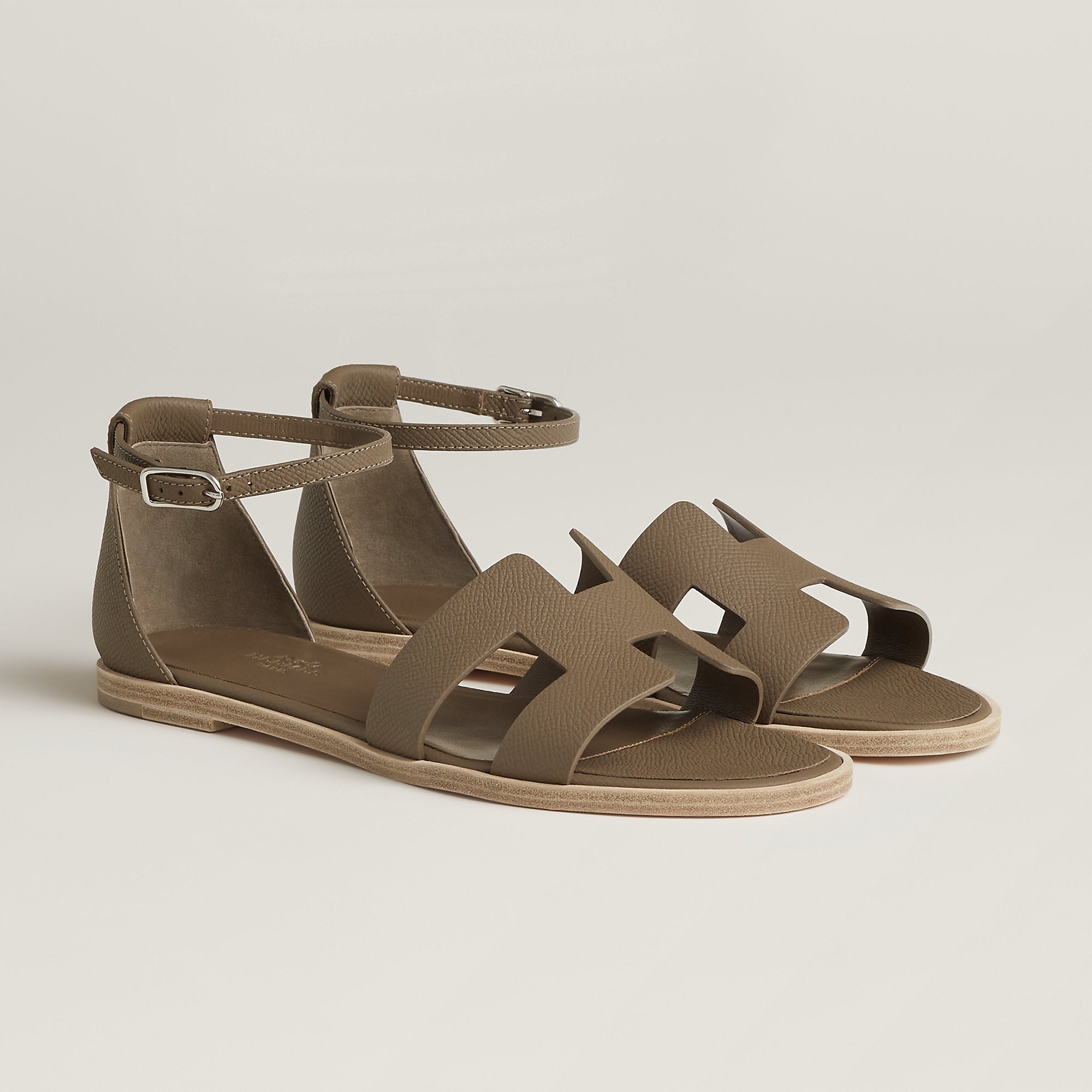 Hermes Santorini Sandal Toupe