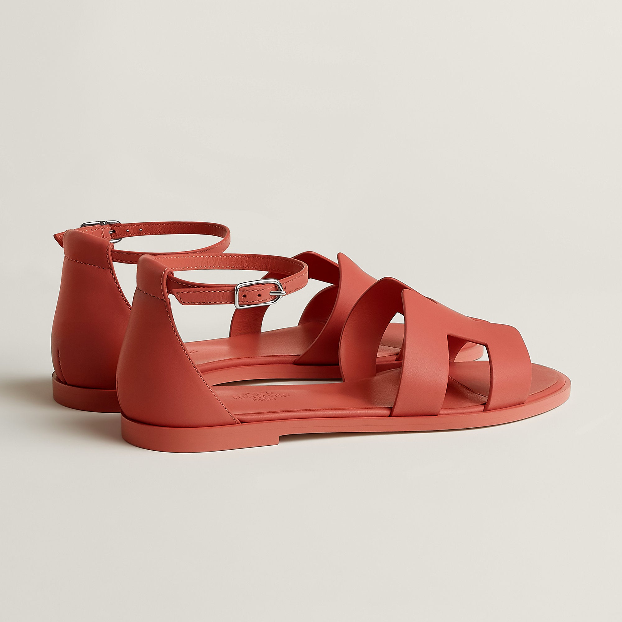 Hermes Santorini Sandal Rouge Tomette