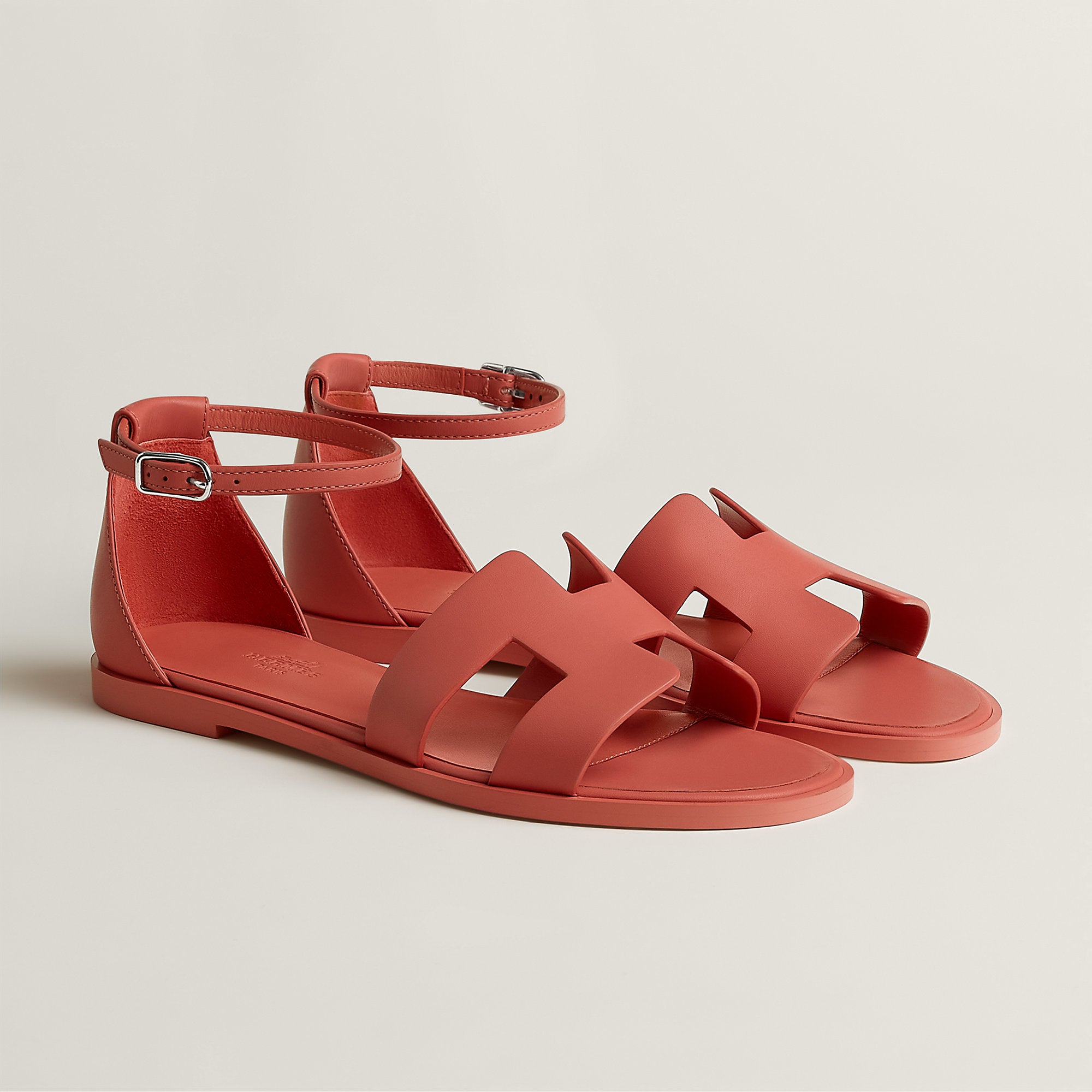 Hermes Santorini Sandal Rouge Tomette