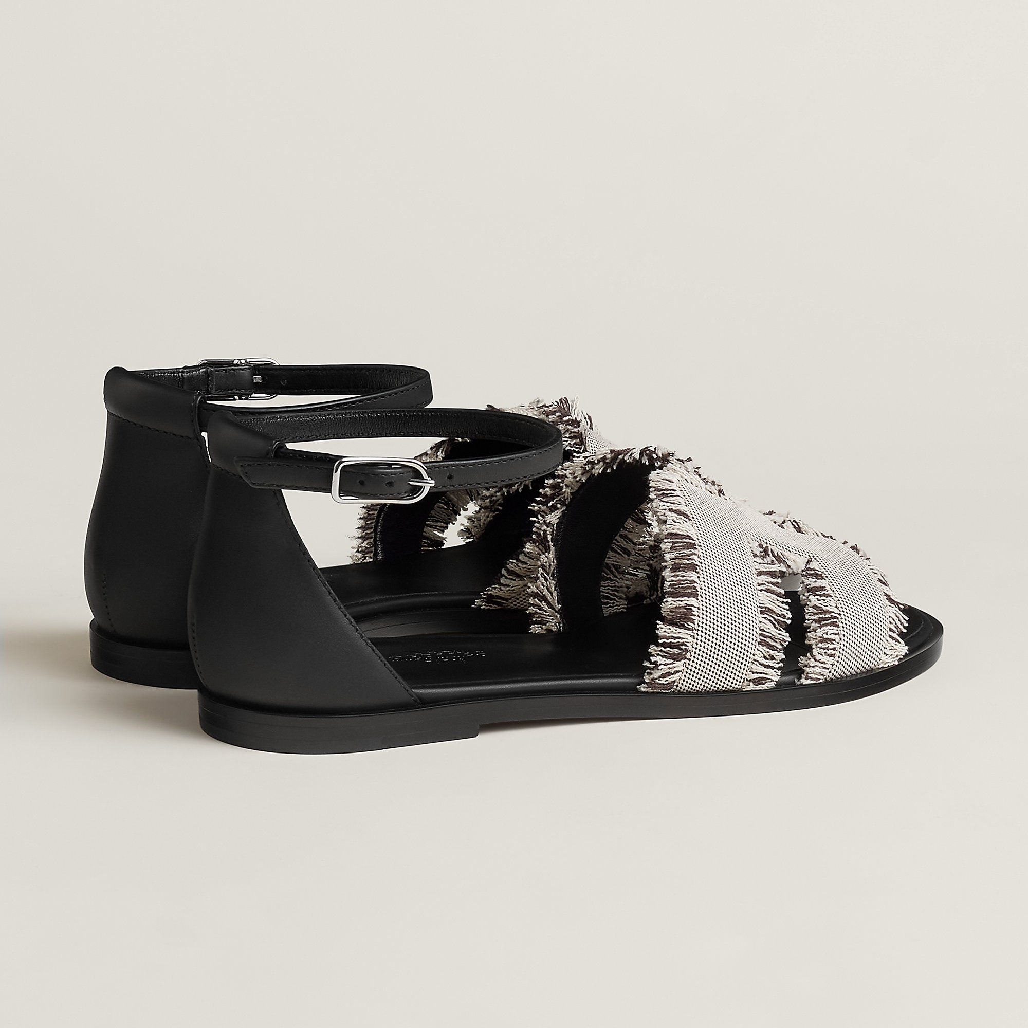 Hermes Santorini Sandal Prunoir