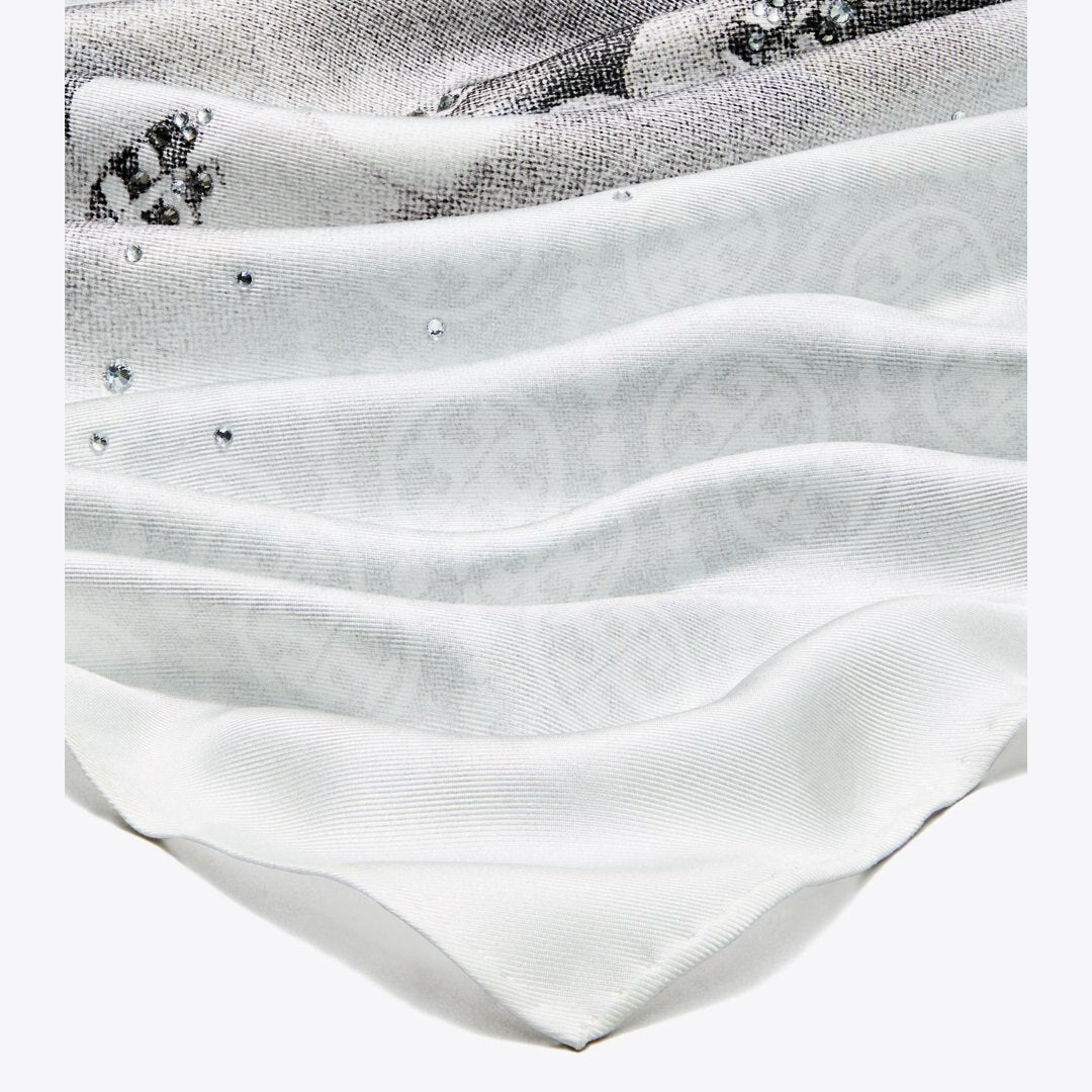 Tory Burch Say Cheese Neckerchief Grey