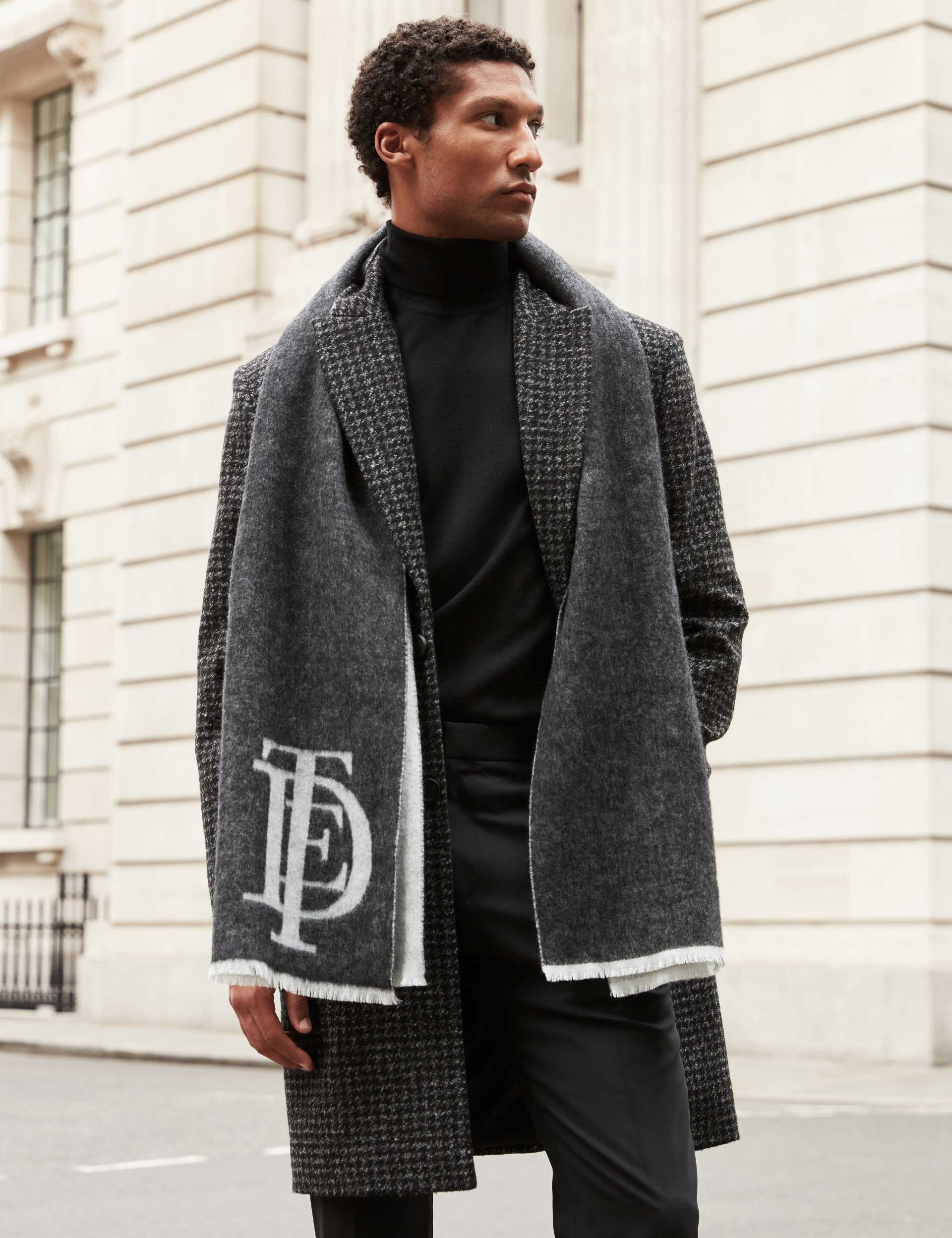 Ted Baker Kyell Wool Logo Scarf
