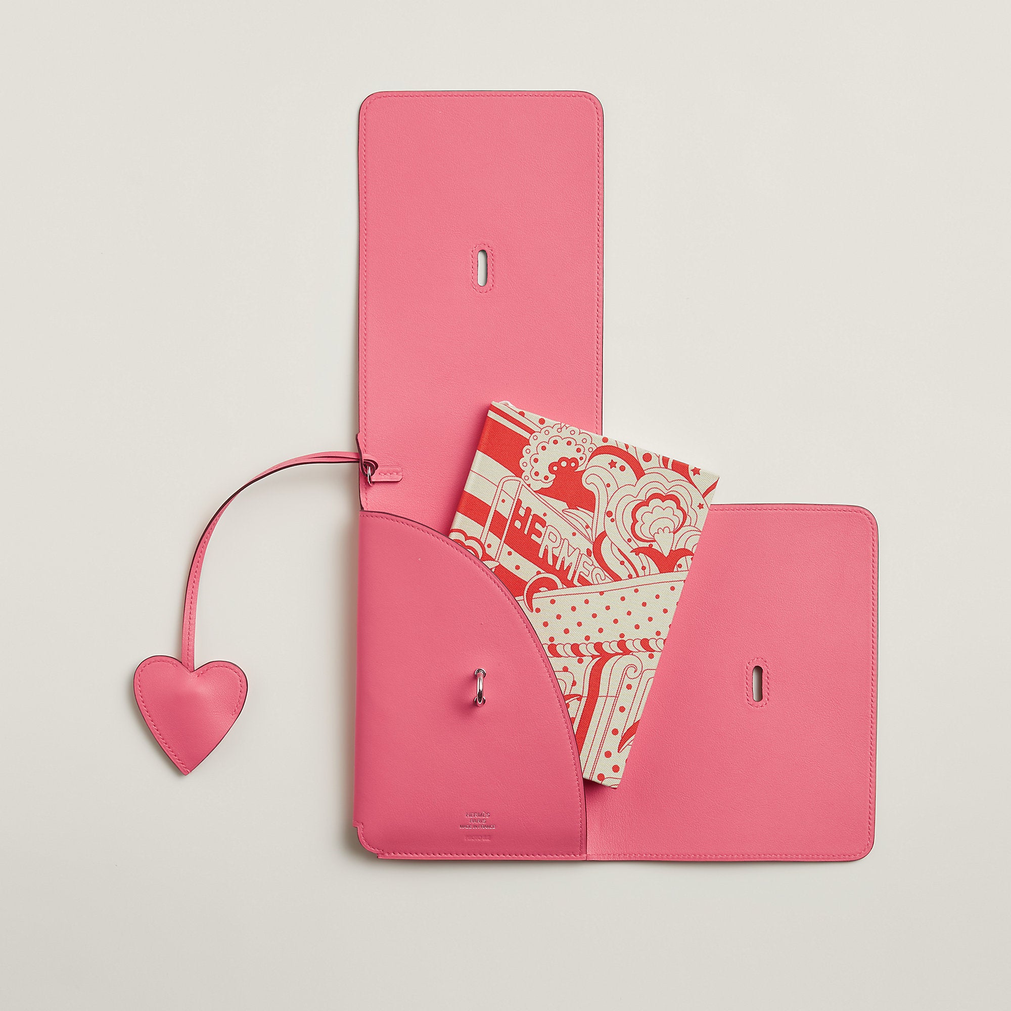 Hermes Secret Notebook Cover Rose Azale