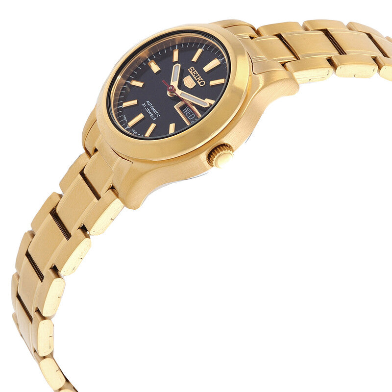 Seiko 5 Automatic Black Dial Women's Watch