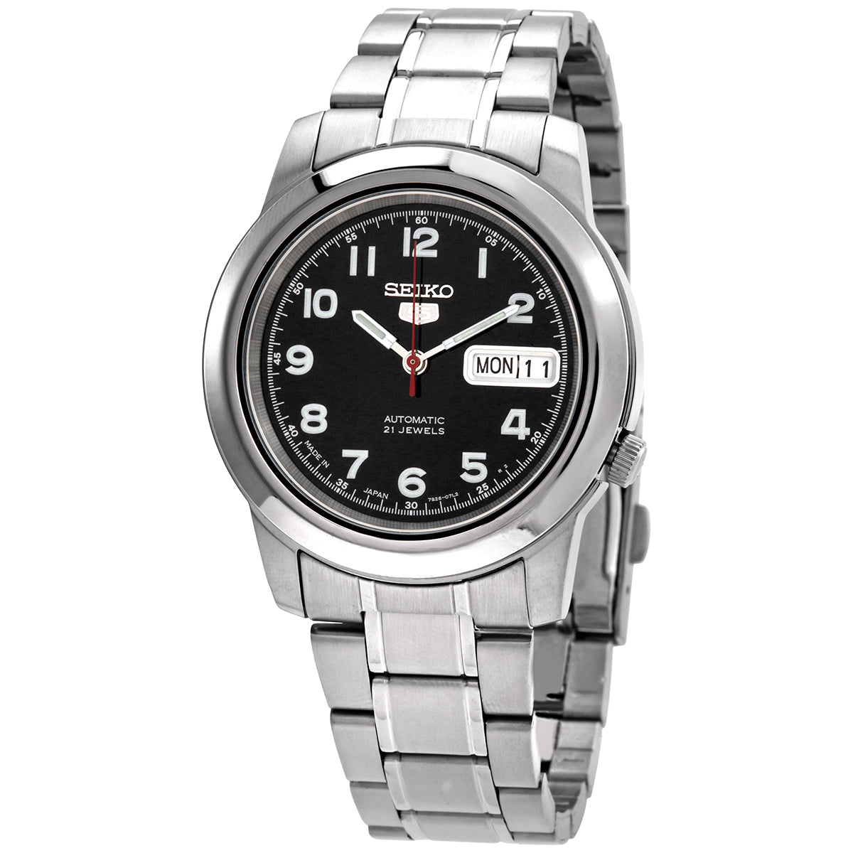 Seiko 5 Automatic Black Dial Mens Watch