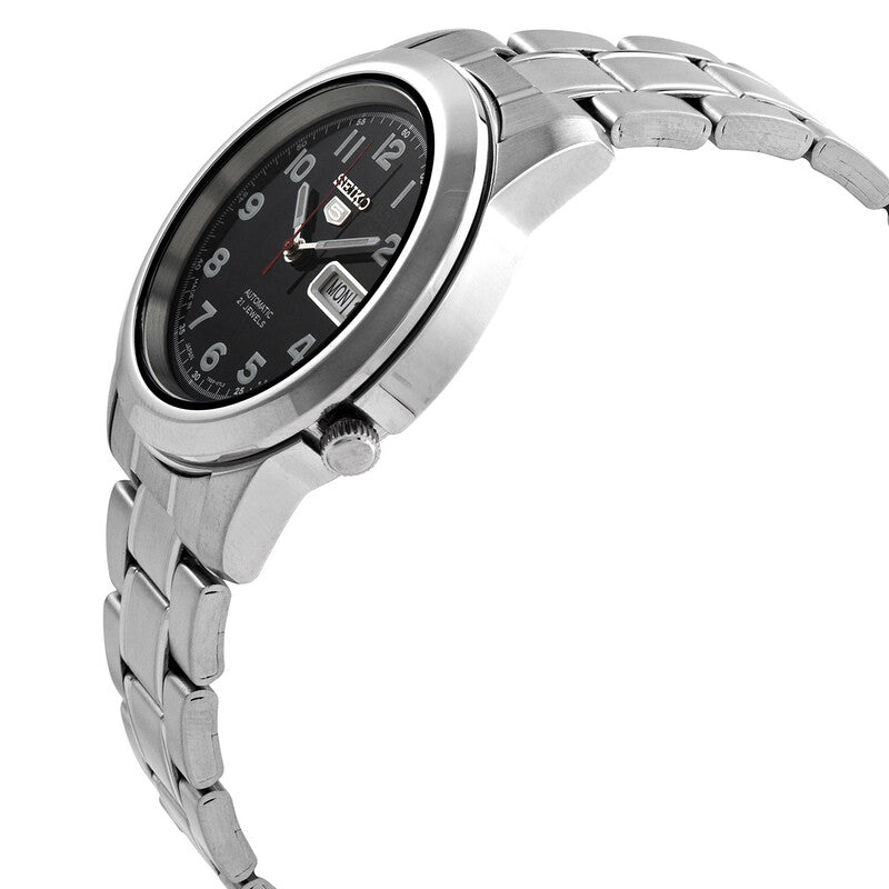 Seiko 5 Automatic Black Dial Mens Watch