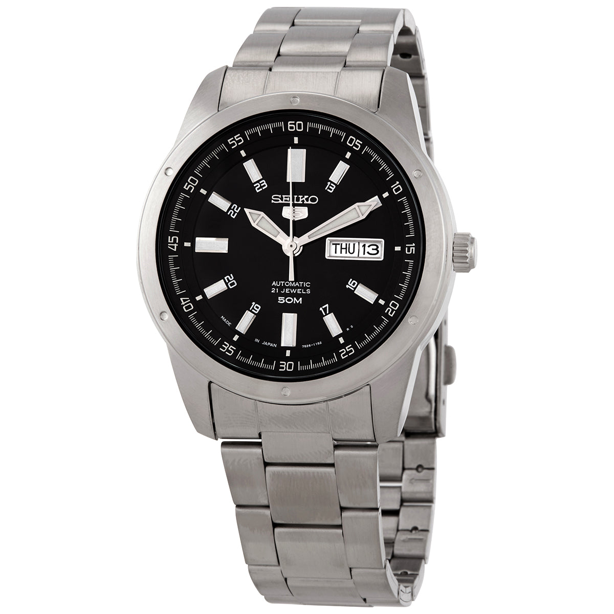 Seiko 5 Automatic Black Dial Mens Watch