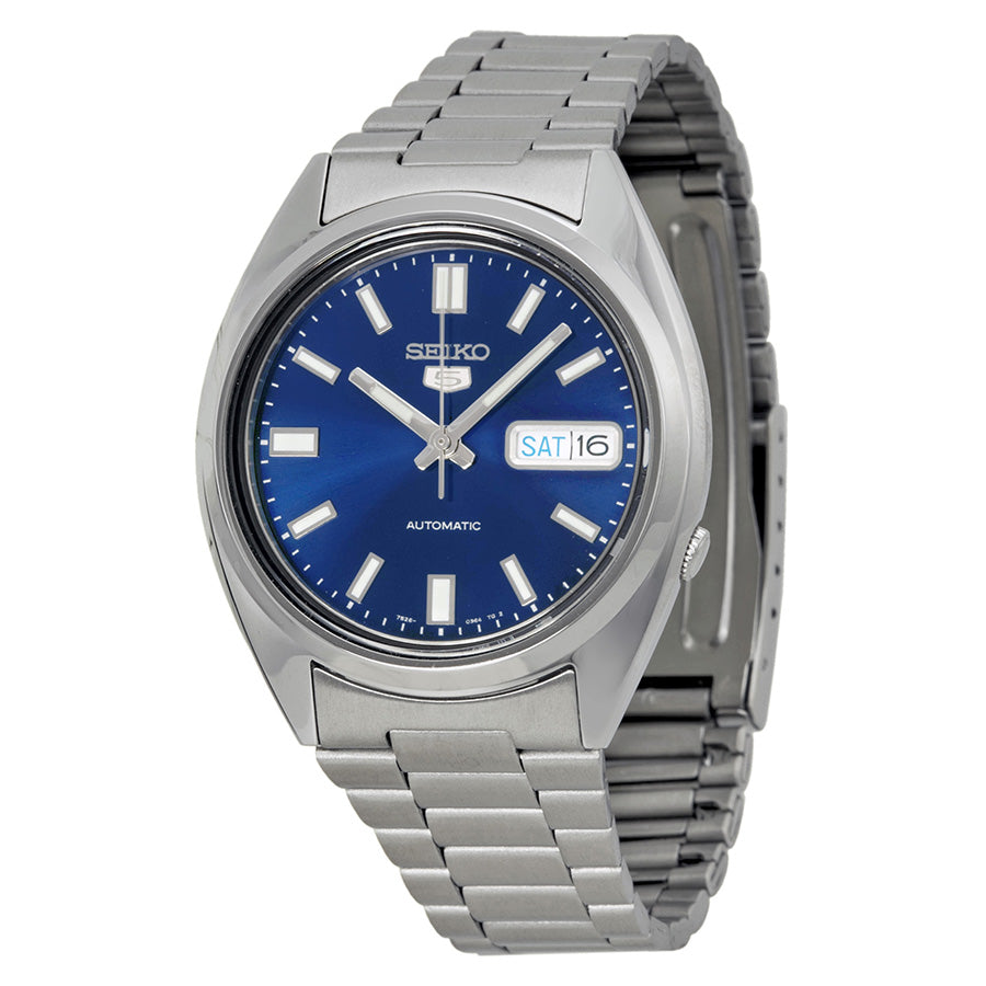 Seiko 5 Automatic Blue Dial Stainless Steel Mens Watch