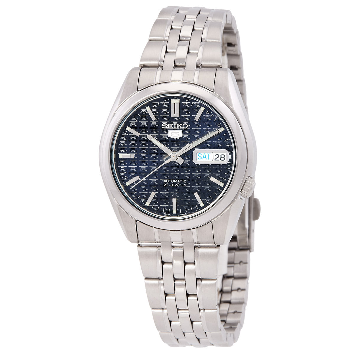 Seiko 5 Automatic Midnight Logo Dial Mens Watch