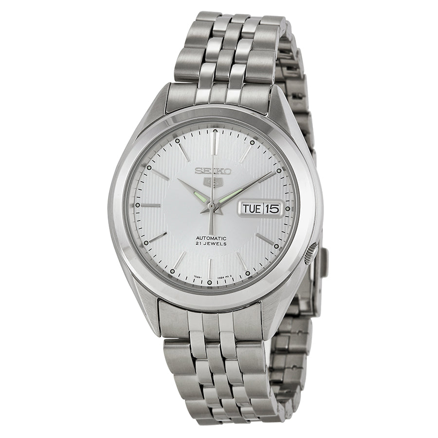 Seiko 5 Automatic Silver Dial Mens Watch