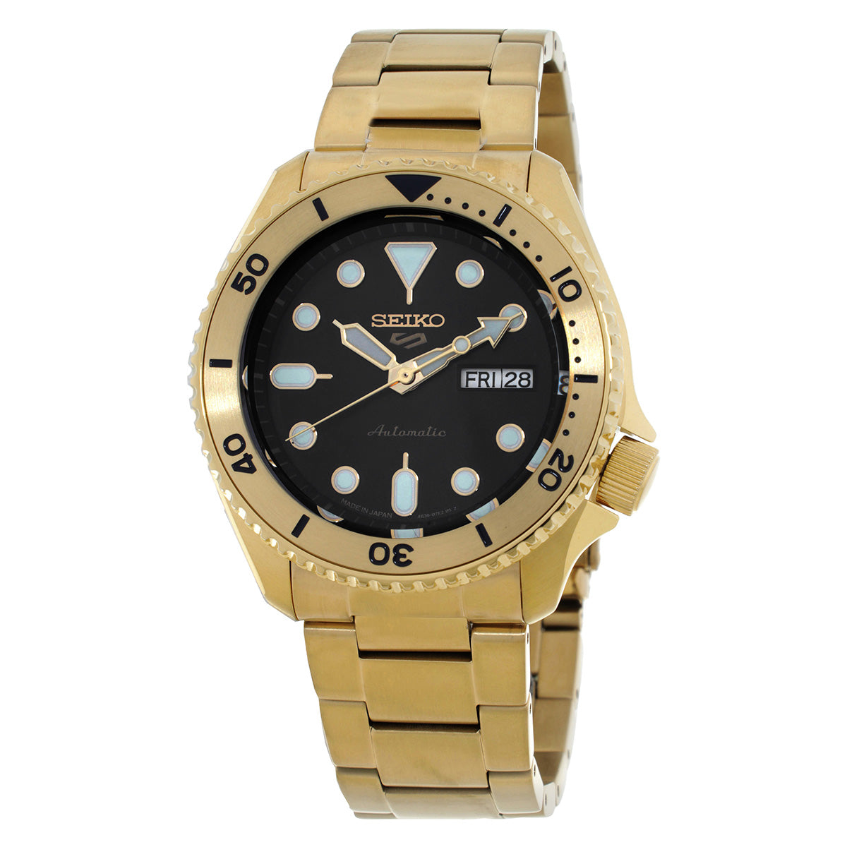 Seiko 5 Sports Automatic Black Dial Mens Watch