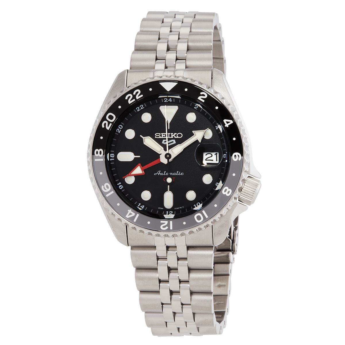 Seiko 5 Sports Automatic Black Dial Mens Watch