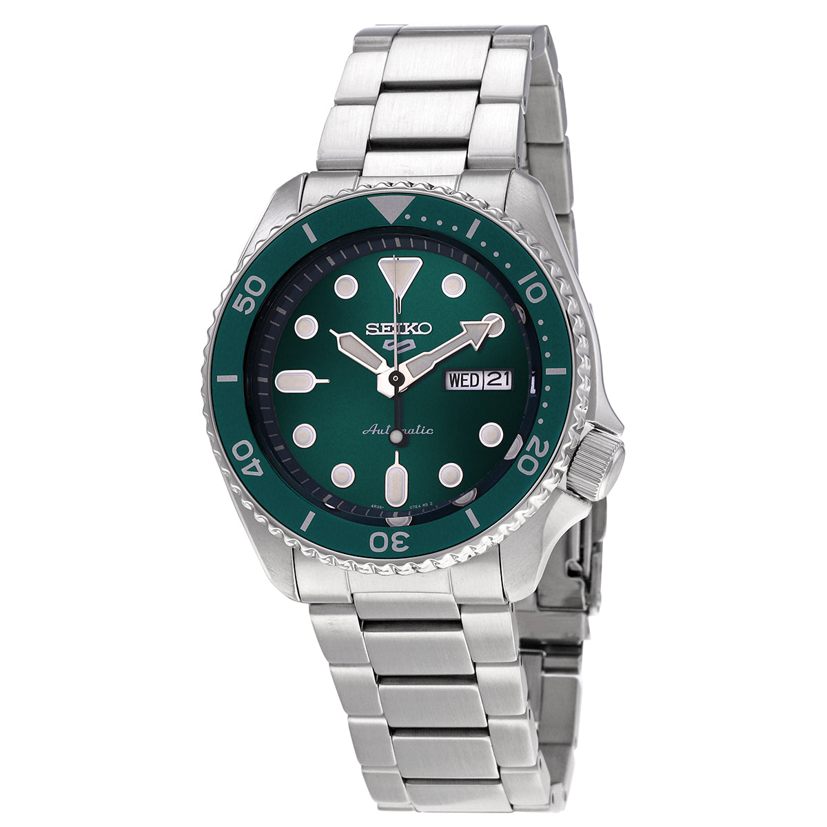 Seiko 5 Sports Automatic Green Dial Mens Watch