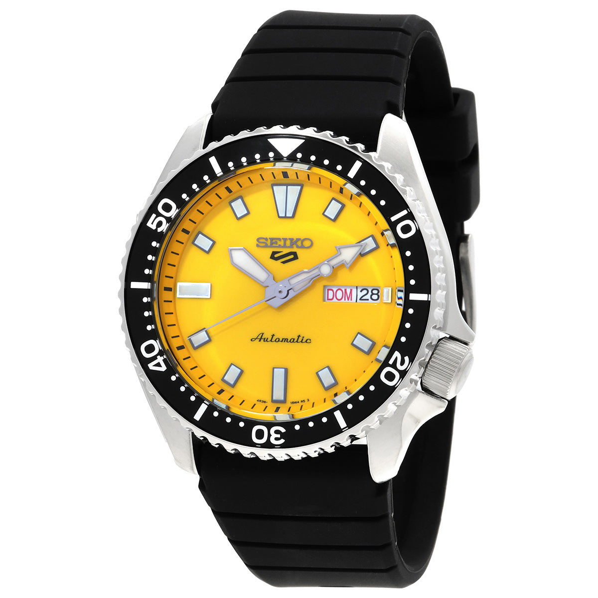 Seiko 5 Sports Automatic Yellow Dial Mens Watch