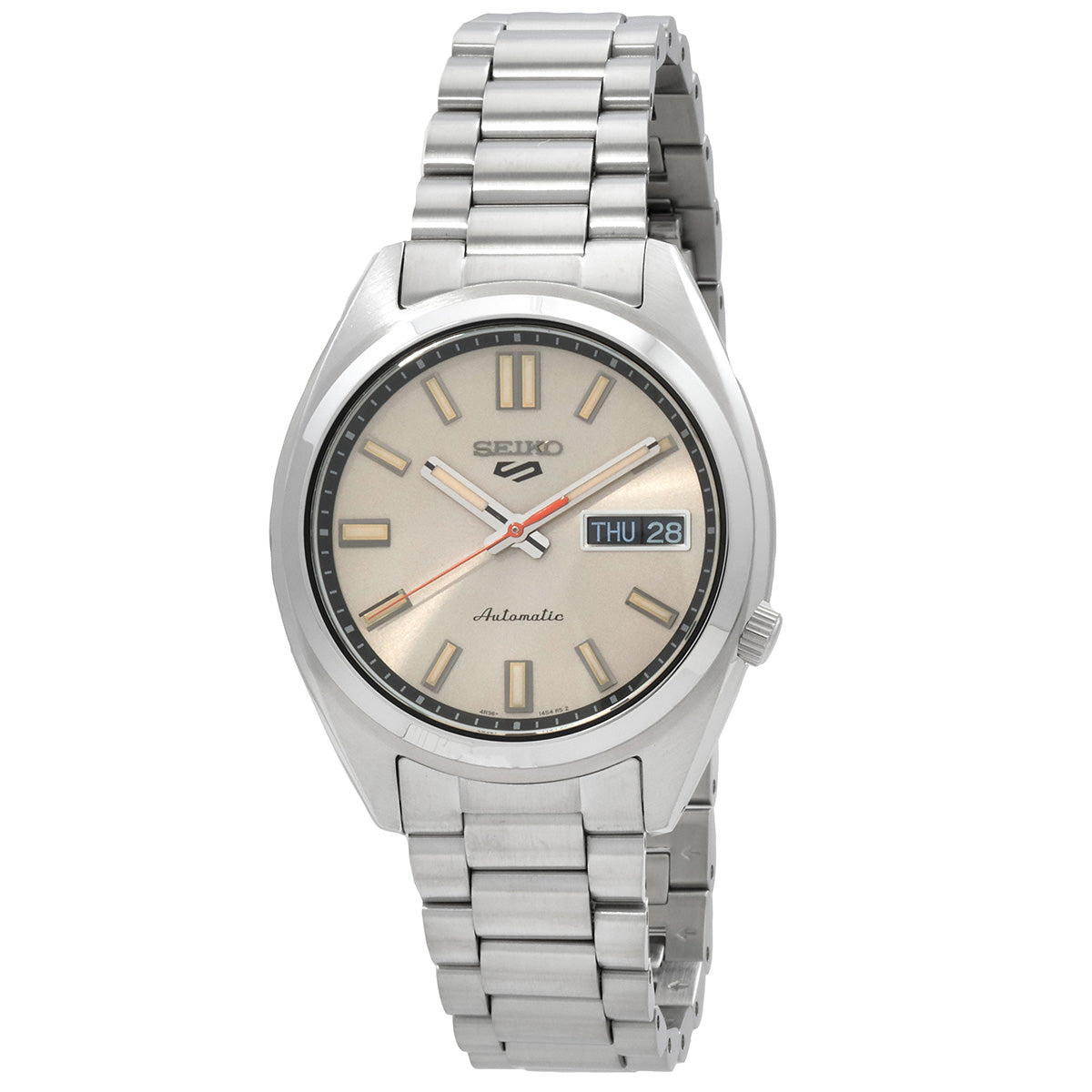 Seiko 5 Sports Snxs Automatic Ivory Dial Mens Watch