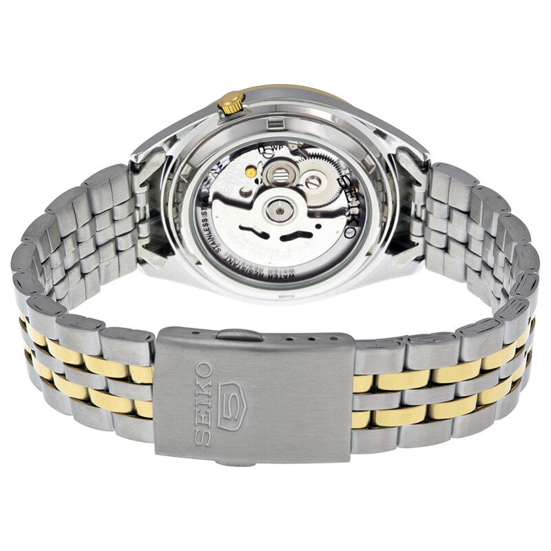 Seiko 5 Vintage Automatic White Dial Two-Tone Mens Watch