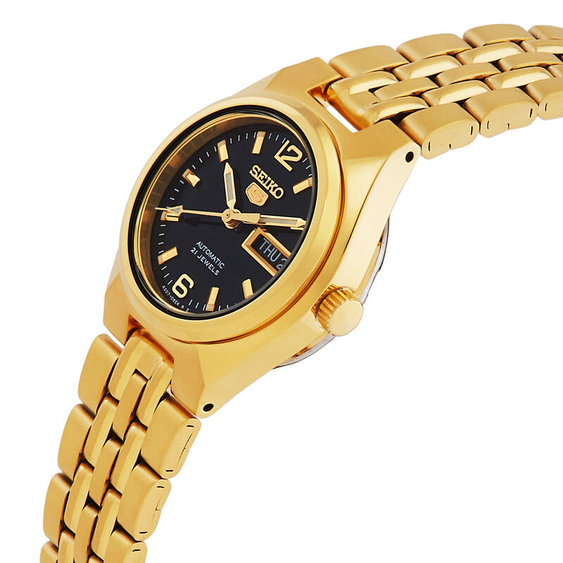 Seiko Automatic Black Dial Women's Watch