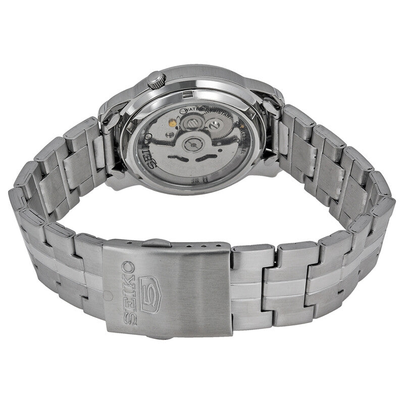 Seiko Automatic White Dial Stainless Steel Mens Watch