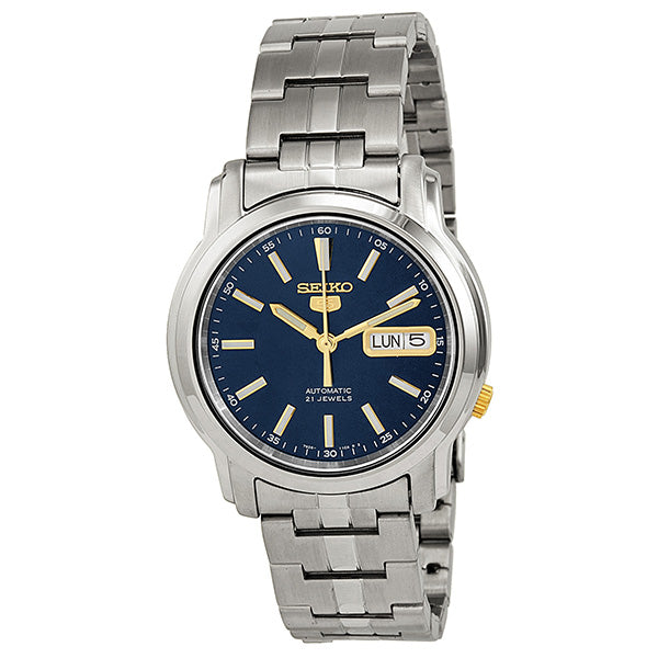Seiko Blue Dial Stainless Steel Mens Watch