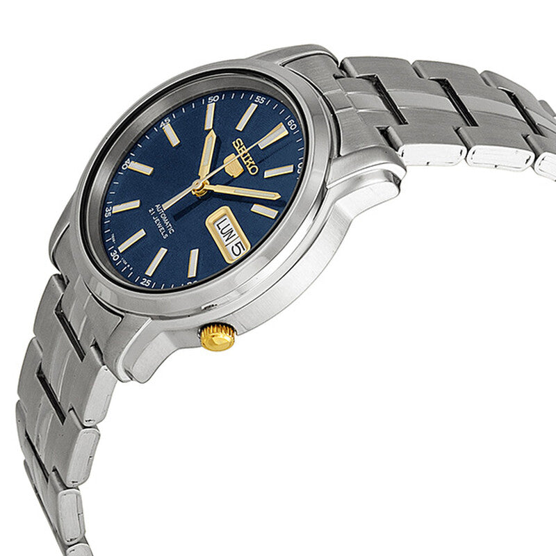 Seiko Blue Dial Stainless Steel Mens Watch