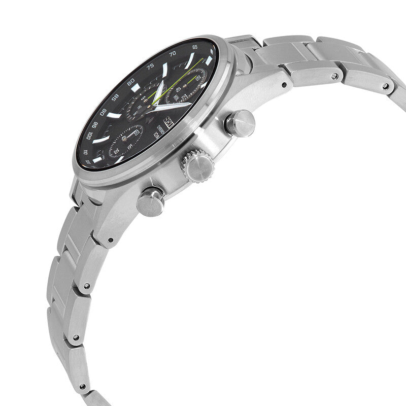 Seiko Dress Chronograph Quartz Black Dial Mens Watch