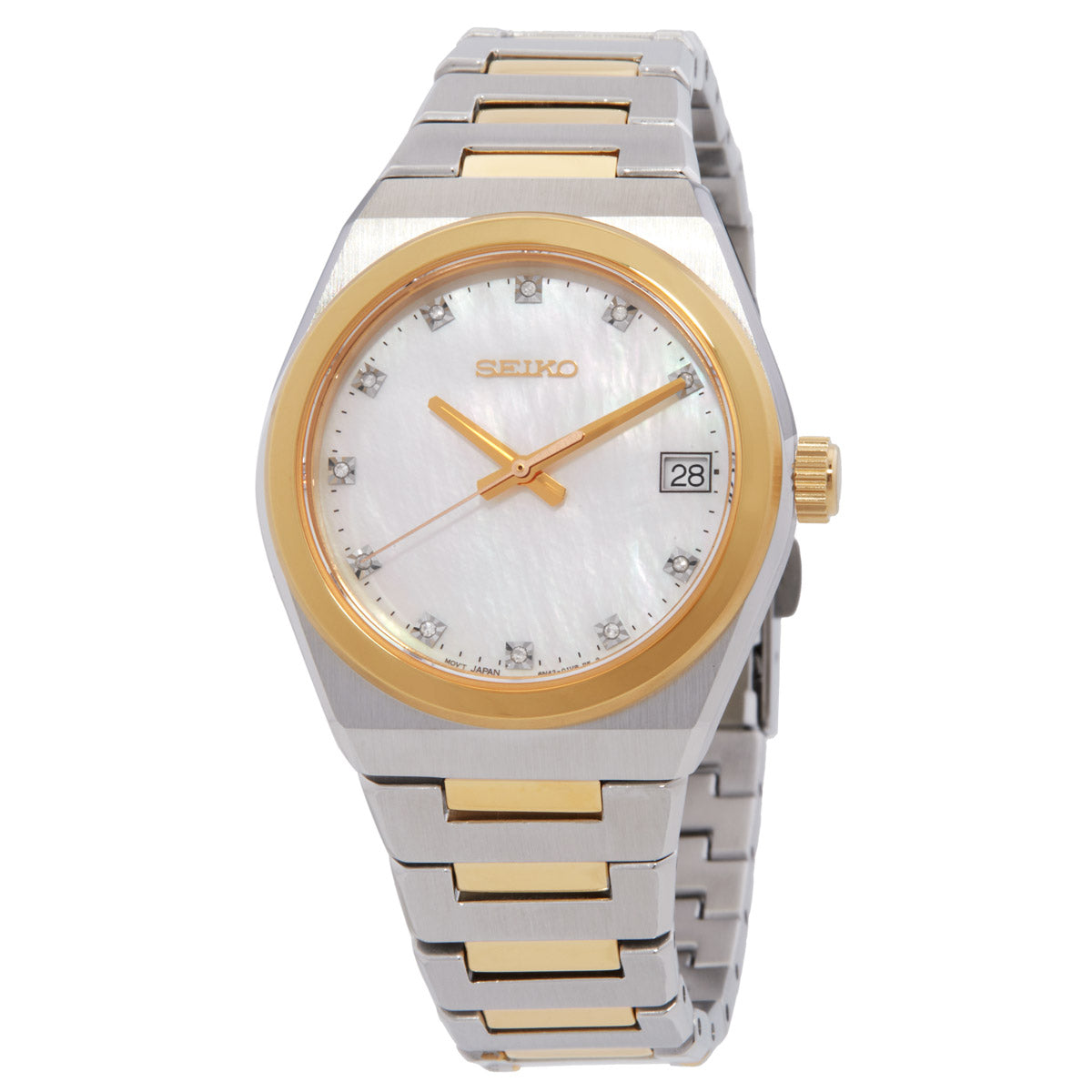 Seiko Quartz White Mother Of Pearl Dial Women's Watch