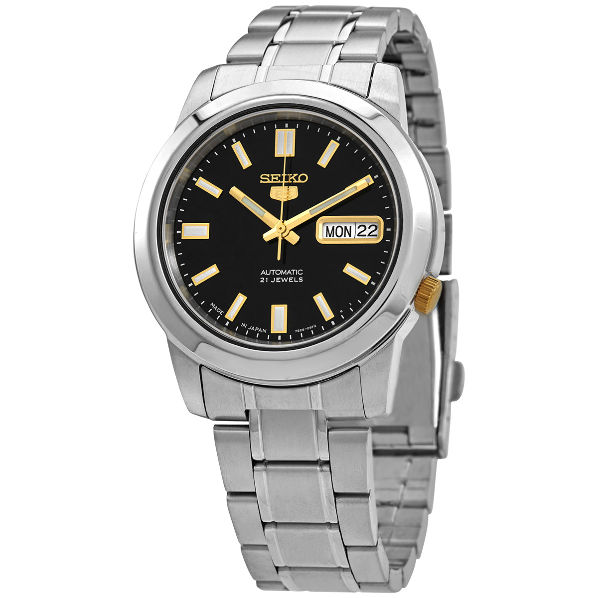 Seiko 5 Automatic Black Dial Mens Watch