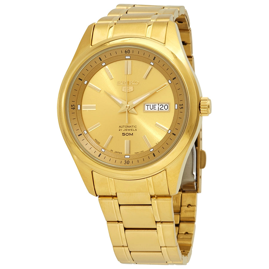 Seiko 5 Automatic Gold Dial Mens Watch