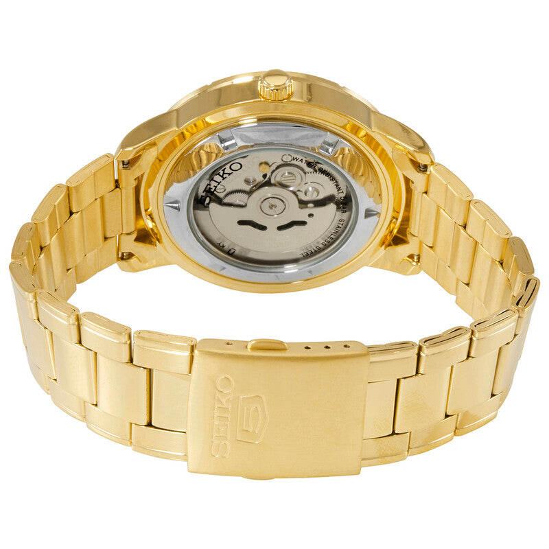 Seiko 5 Automatic Gold Dial Mens Watch