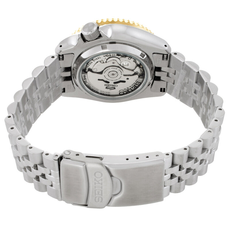 Seiko Seiko 5 Gmt Automatic Analog-Digital Grey Dial Mens Watch