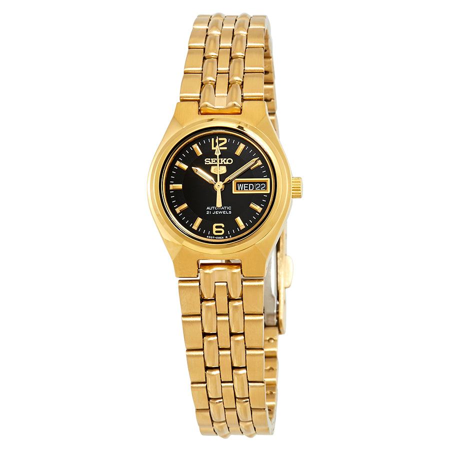 Seiko Series 5 Automatic Black Dial Women's Watch