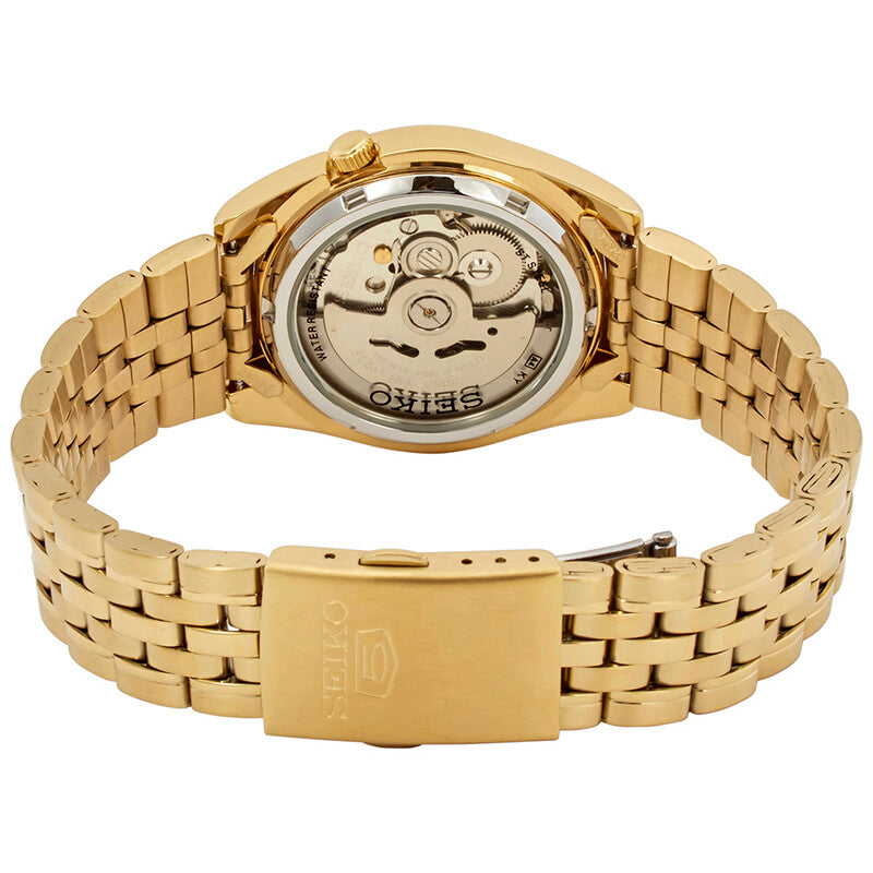 Seiko Series 5 Automatic Gold Dial Mens Watch