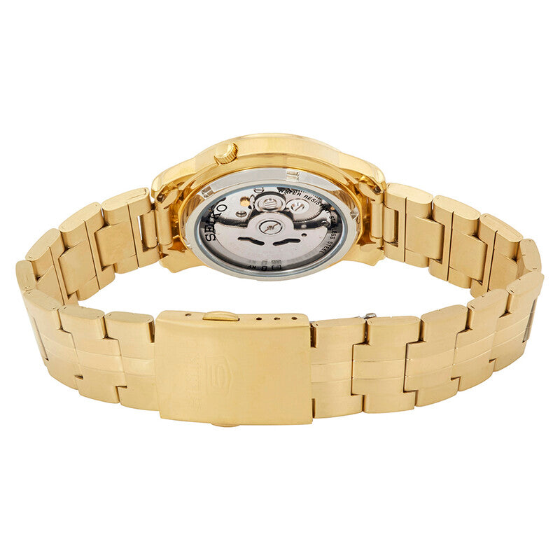 Seiko Series 5 Automatic Gold Dial Mens Watch