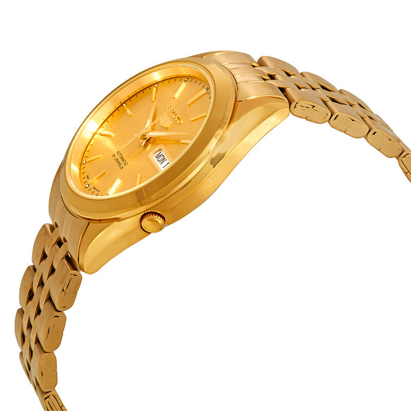 Seiko Series 5 Automatic Gold Dial Mens Watch
