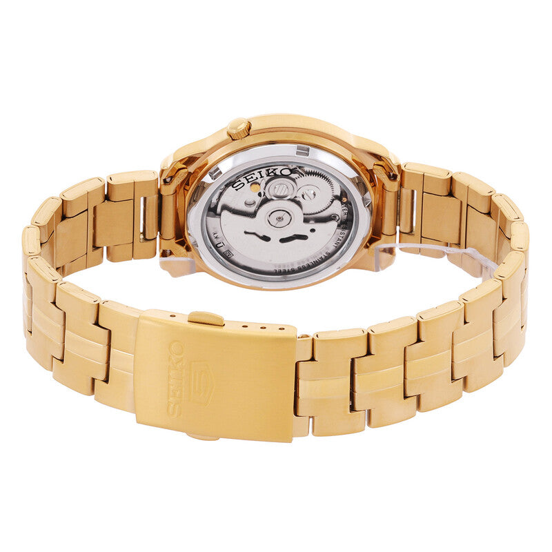 Seiko Series 5 Automatic Gold Dial Mens Watch