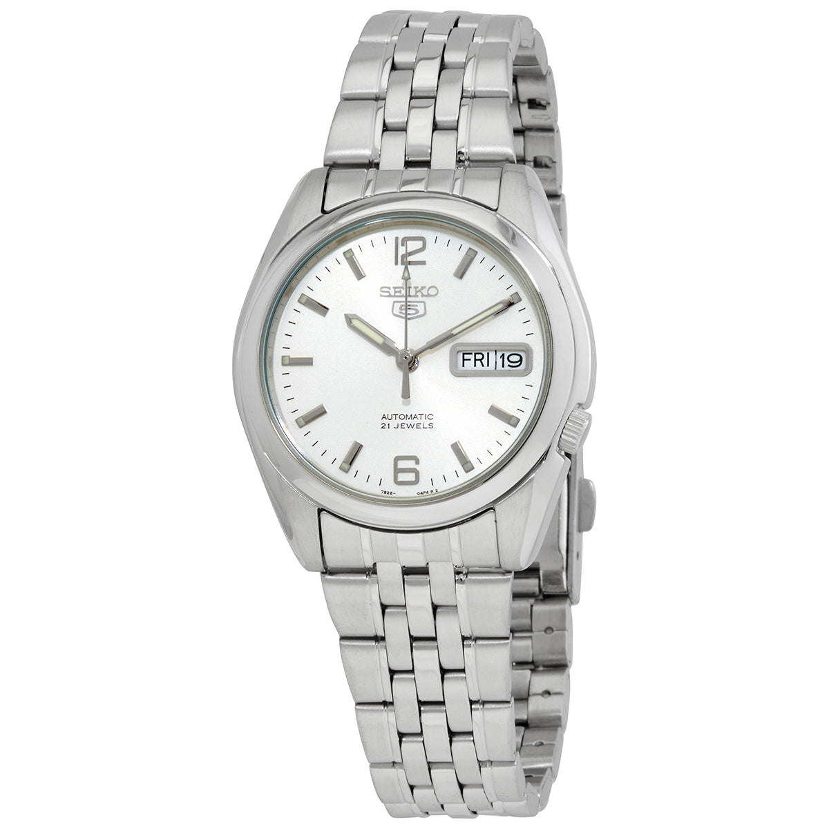Seiko Series 5 Automatic White Dial Mens Watch