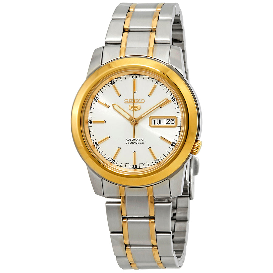 Seiko Series 5 Automatic White Dial Mens Watch
