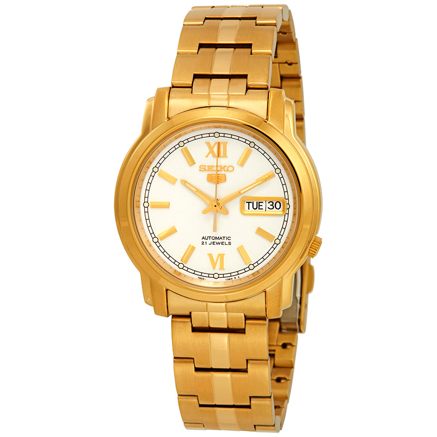 Seiko Series 5 Automatic White Dial Mens Watch
