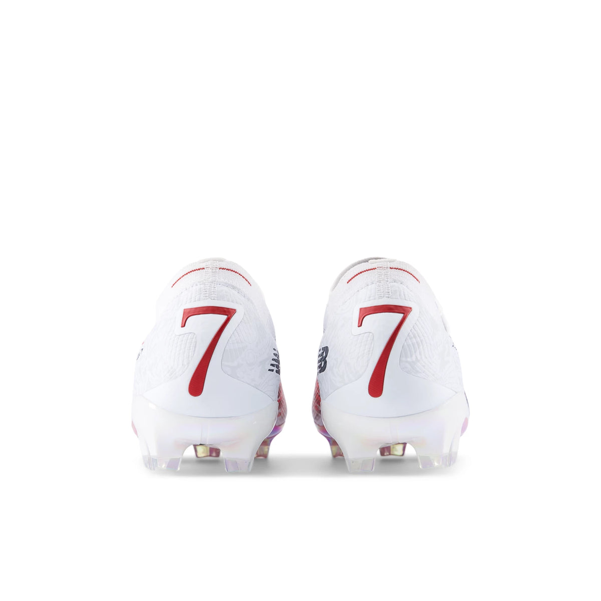 New Balance Bukayo SAKA X Furon Elite FG V8 White with Burgundy and Silver