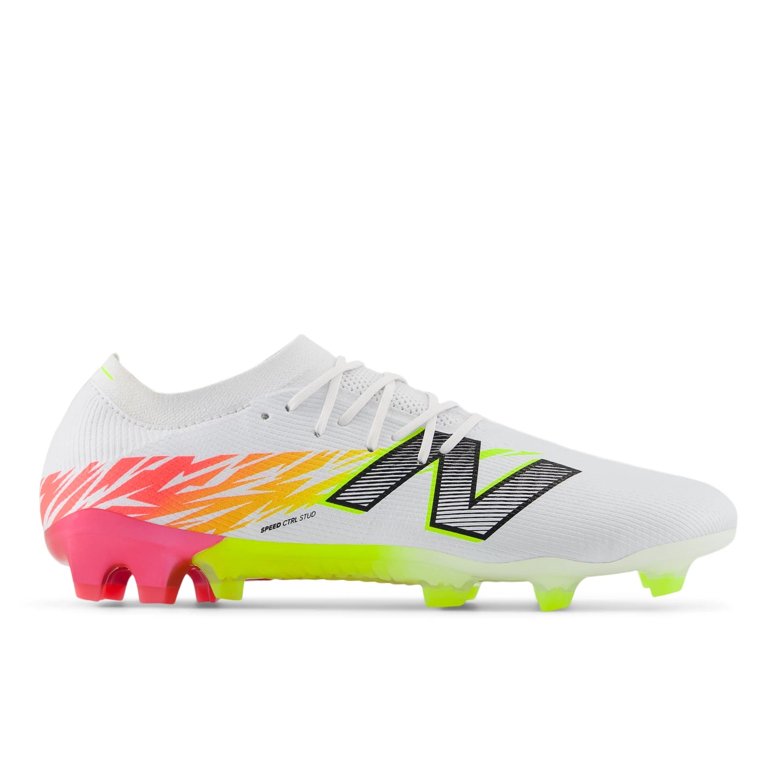 New Balance Furon Elite Fg V8 White With Energy Red And Hi-Lite White With Energy Red And Hi-Lite